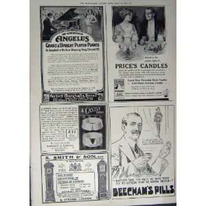   1912 ADVERTISEMENT PEARS SOAP BEECHAMS PIANO CANDLES