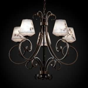 FAL 8570   Justice Design   Victoria 5 Uplight Chandelier   Collection 
