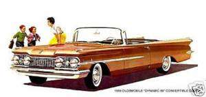 1959 OLDSMOBILE DYNAMIC 88 CONVERTIBLE COUPE ~ MAGNET  