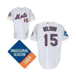  New York Mets Authentic Carlos Beltran Home Jersey w/2009 