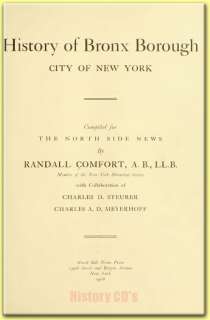 1906 BRONX BOROUGH NEW YORK CITY NYC History Genealogy  