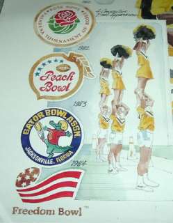 Vintage 1985 Iowa Hawkeyes Football Schedule Poster  
