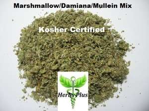 16 Oz Marshmallow Leaf   Damiana Leaf   Mullein Combo 1 Pound lb 