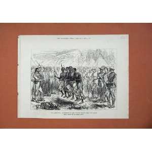   1878 Kaffir War Amusements Camp Fingoes Dancing Dance