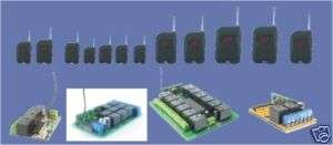 12 to 1 System 12CH RF Wireless Radio Remote & Receiver  