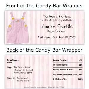  Pink Overalls Candy Wrapper Baby