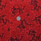 1y Asian Chinese Rayon Brocade satin black peony Fabric items in 