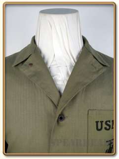 WW2 USMC P41 HBT Utility Shirt S (40R) (Mixed Fabric)  