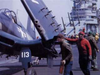Corsair F4U 4 USN Carrier deck, Vought ww2 Marines  