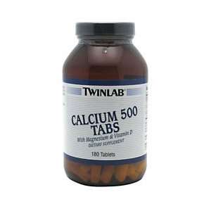  TwinLab/Calcium 500mg W/Mag&Vitd 180 Tabs Health 