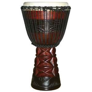  Ruby Pro African Djembe, 12 Head Musical Instruments