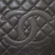 CHANEL Caviar Quilted Grand Shopping Tote GST Brown SHW  