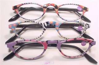 Hand Painted Cats Eye Reading Glasses +2.25 *R227  