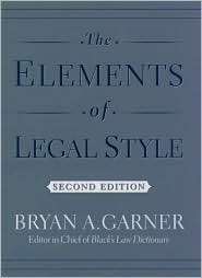  Legal Style, (0195141628), Bryan A. Garner, Textbooks   