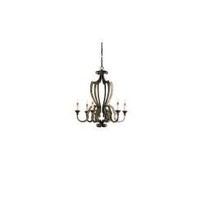  Currey and Company 9628 6 Light Retrospect Chandelier 