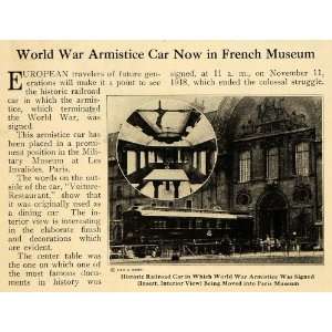  1921 Print World War Armistice Car French Museum Paris 
