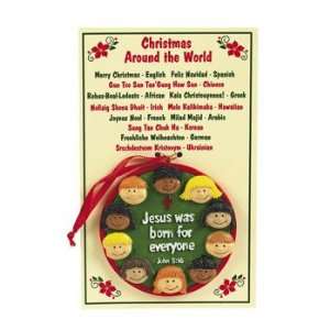 Christmas Around The World Ornaments With Card   Party Decorations 