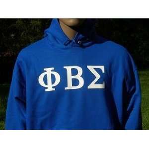  PBS Blue Hoodie   Greek Letters   XL 