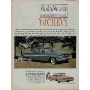 1961 Chevrolet Impala Sport Sedan and Biscayne 4 Door Sedan Ad, A3950.
