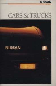 1988 Nissan Sales Brochure 300ZX 200SX Maxima Truck  