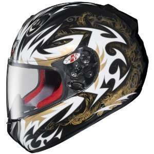 Joe Rocket RKT 201 Abyss Full Face Motorcycle Helmet MC 5 Black Extra 