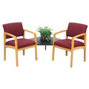  Two Fabric Chairs with Corner Connecting Table Avon Hunter 