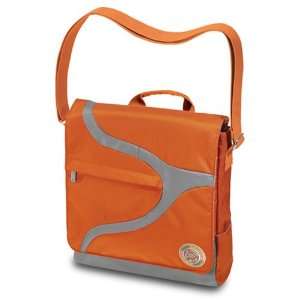  Narwhal Laptop Messenger Bag   Burnt Orange & Gray 