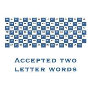  Scrabble accepted two letter words (Int. version) Mousepad 