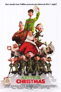 Arthur Christmas   original DS movie poster D/S 27x40 FINAL Animation 