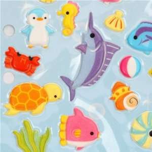  cute 3D sponge sticker set with sea animals Toys & Games