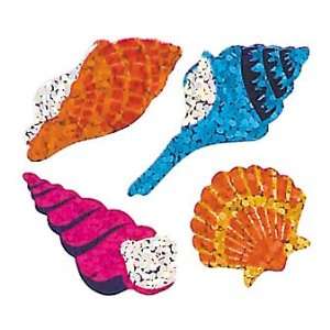  Prismatic Sparkle Stickers (SEA SHELLS) 14.5 ft Roll   100 