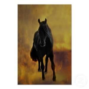  Horses silhouette Print