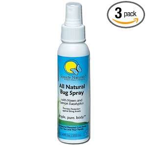  Seaside Naturals Bug Spray, 4 Ounce Bottles (Pack of 3 