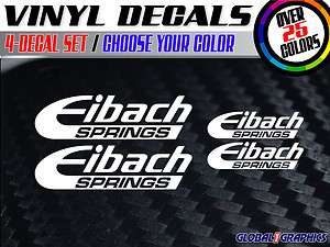 EIBACH 4 Decal Multi Clr Vtec sti Lancer 240sx Mazda EG  