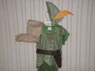  2011 Peter Pan Costume for Boys XSMALL XS 4 NEW  