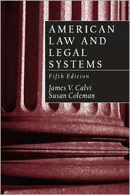   Legal Systems, (0130993115), James Calvi, Textbooks   