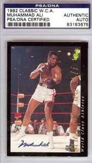 Muhammad Ali Autographed Signed 1992 Classic Card PSA/DNA #83183675 