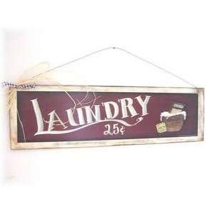   Country Wall Art Sign Washboard Basket Wooden Signs