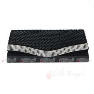 NEW lady Wedding Evening Purse bridal Clutch 4 colours with chain 