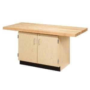 Diversified Woodcrafts WW231 0V Solid Maple Wood 2 Station Workbench 