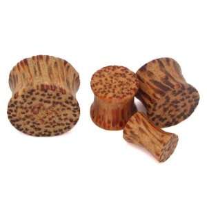    Tiki Plugs   Coconut Wood Plug   Sold as a Pair   32mm Jewelry
