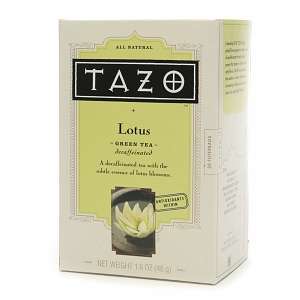 Tazo Tea Decaffeinated Green Tea 20 ea Lotus  