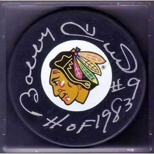  Autographed Bobby Hull Puck   * * W COA 5A Sports 