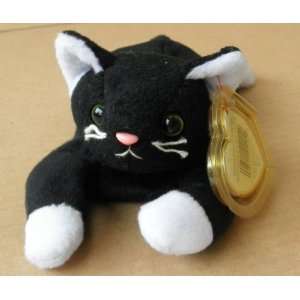  TY Beanie Babies Zip the Cat Stuffed Animal Plush Toy   6 