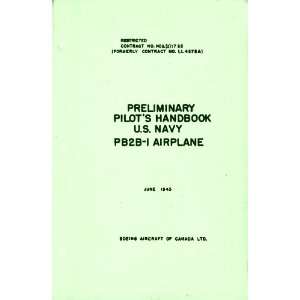   Boeing PB2B 1 Aircraft Flight Pilots Handbook Manual Boeing Books