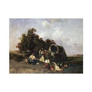  Pal Bohm   A Gypsy Encampment Giclee