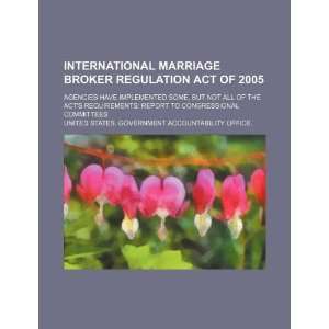  International Marriage Broker Regulation Act of 2005 