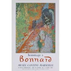  Musee Cantini 1967 Lithograph by Pierre Bonnard. size 19 