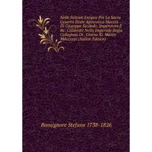   Marzo Mdccxxxx (Italian Edition) Bonsignore Stefano 1738 1826 Books