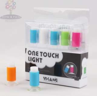5xOne Tuch night Light Wall Lamp LED Push Suction Cup  